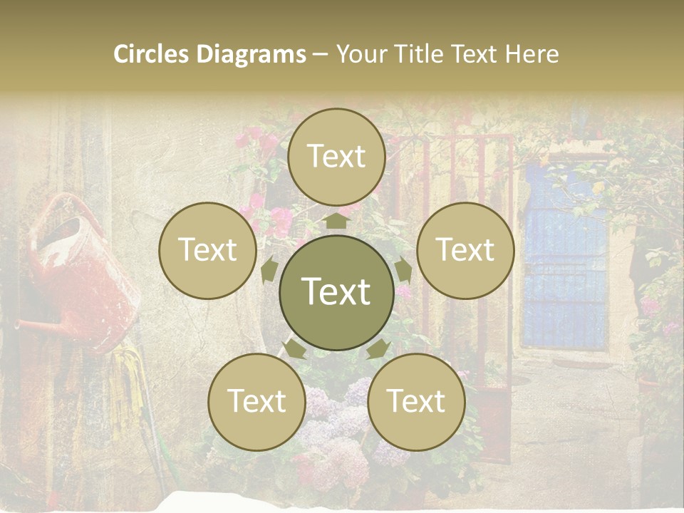 Greek Courtyards PowerPoint Template