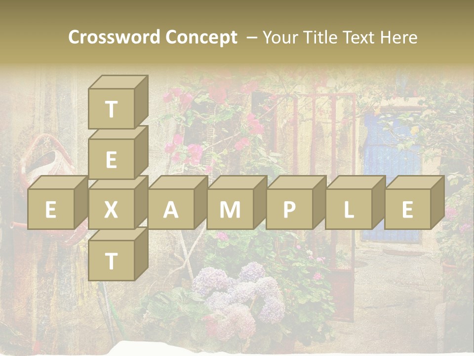 Greek Courtyards PowerPoint Template