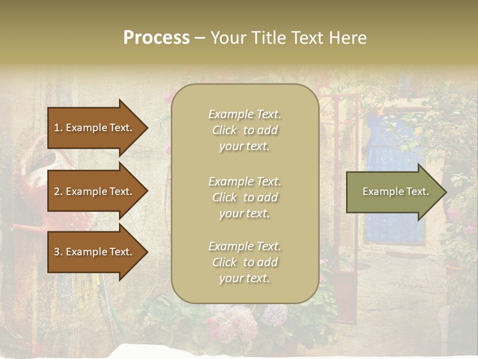 Greek Courtyards PowerPoint Template