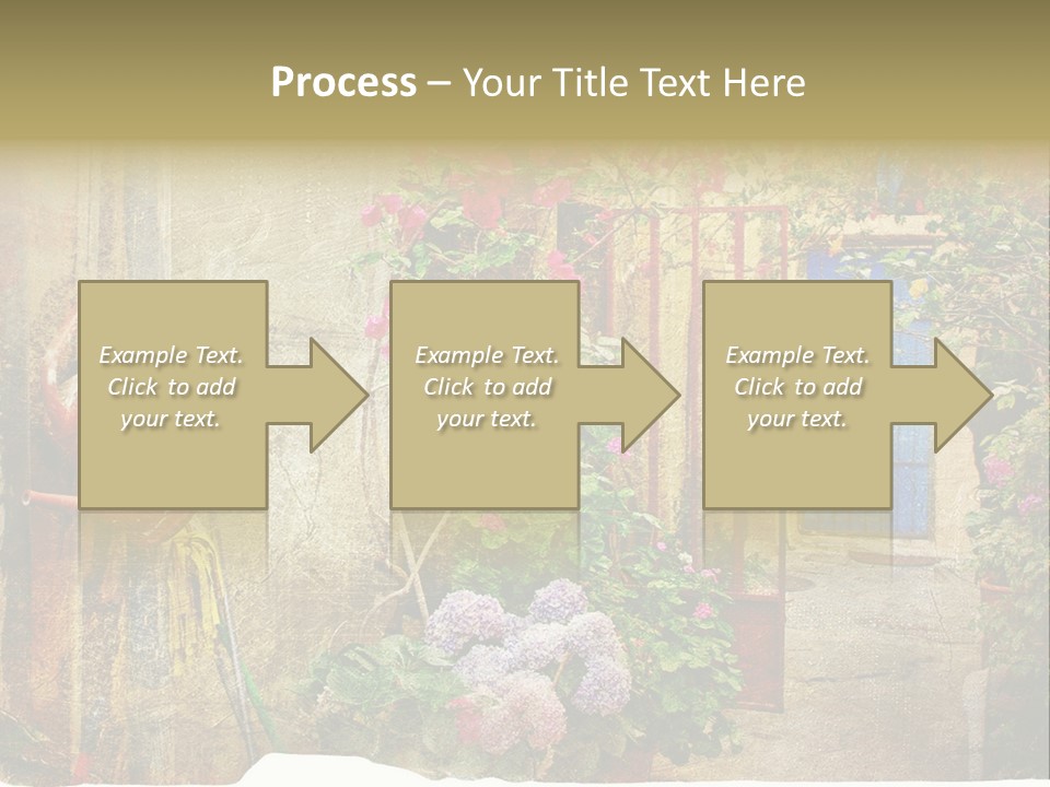 Greek Courtyards PowerPoint Template