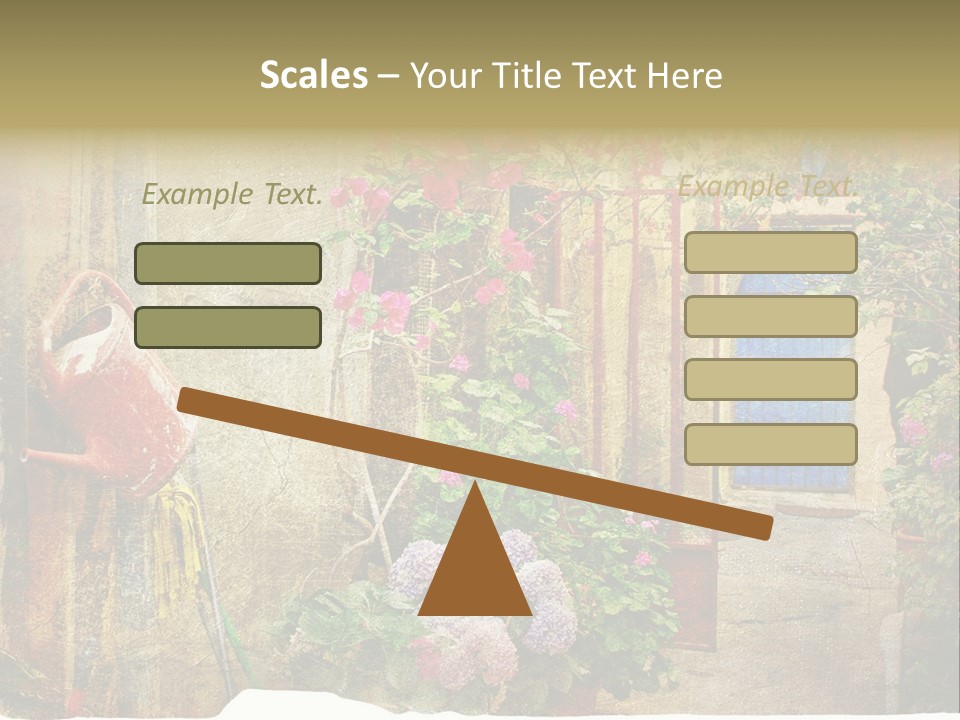 Greek Courtyards PowerPoint Template