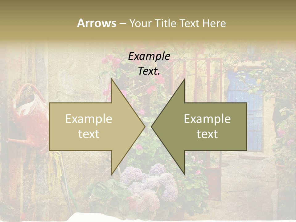Greek Courtyards PowerPoint Template