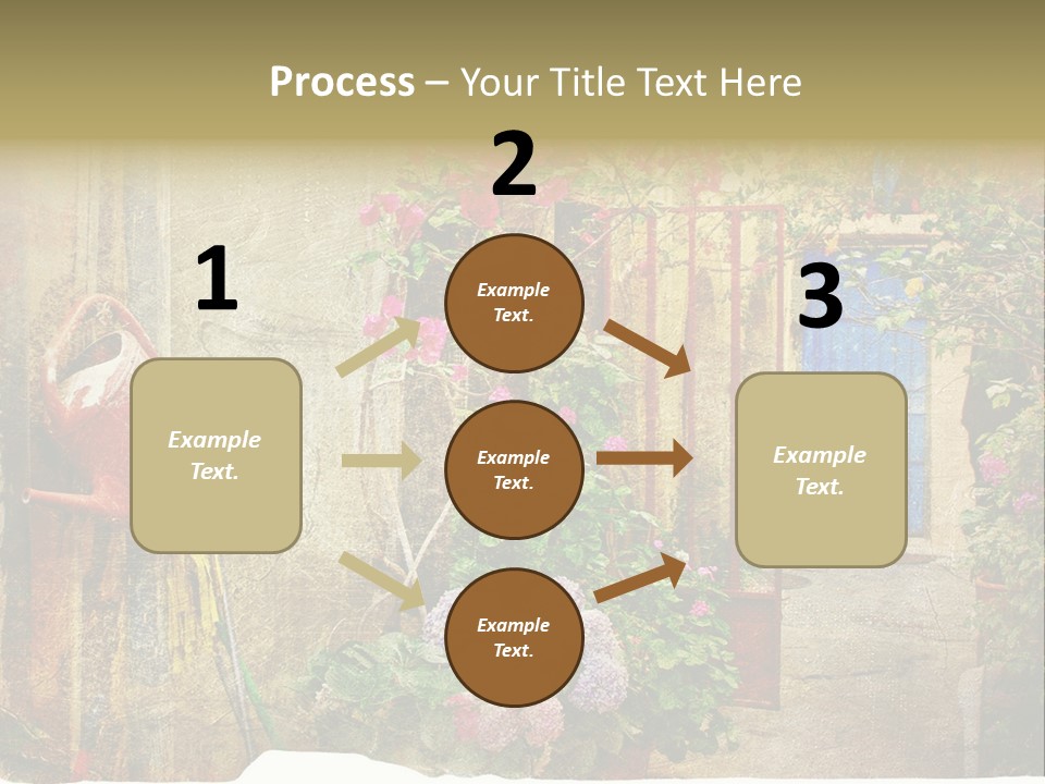 Greek Courtyards PowerPoint Template