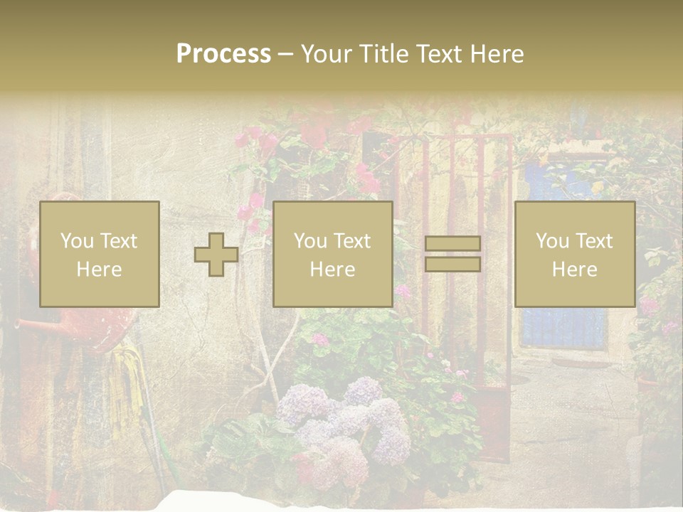 Greek Courtyards PowerPoint Template