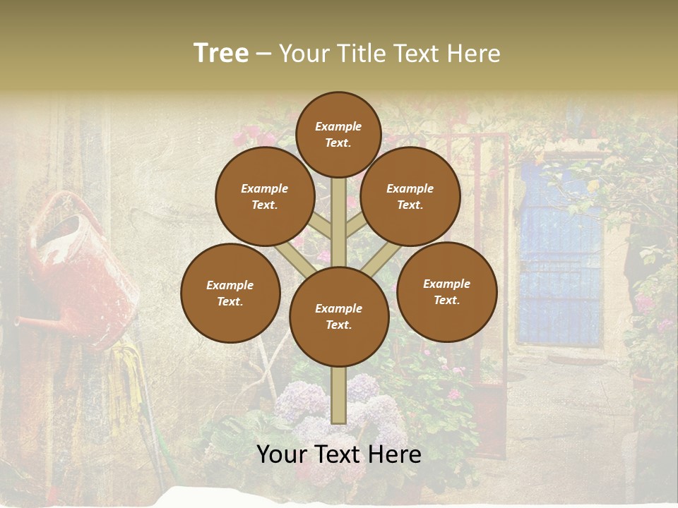 Greek Courtyards PowerPoint Template