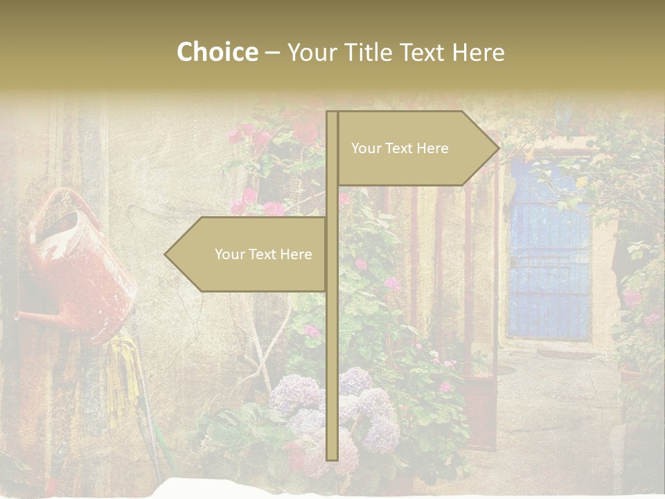 Greek Courtyards PowerPoint Template