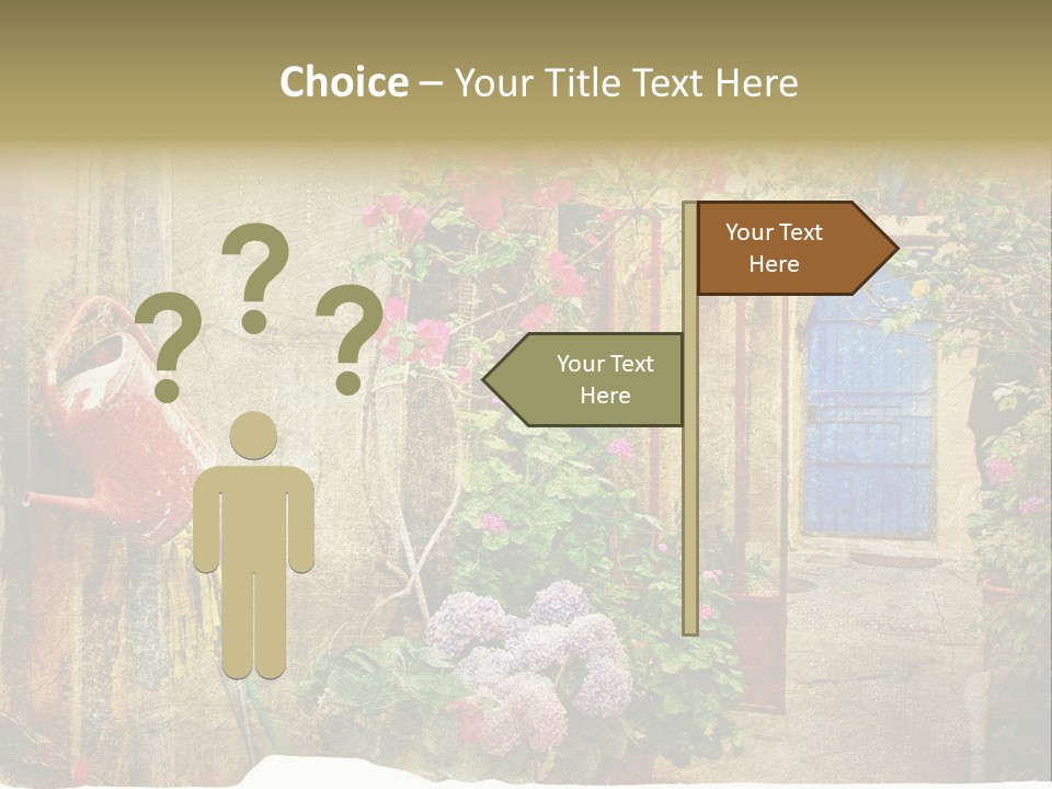 Greek Courtyards PowerPoint Template