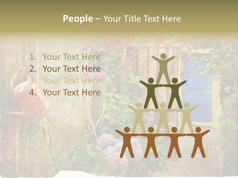 Greek Courtyards PowerPoint Template