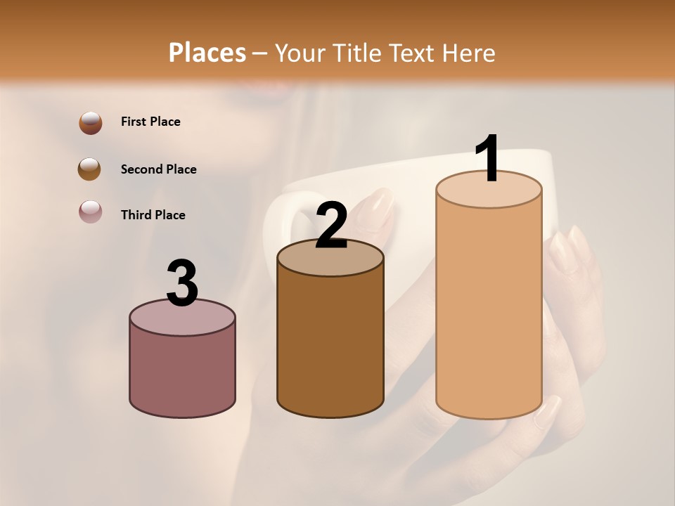 Holding Cup PowerPoint Template