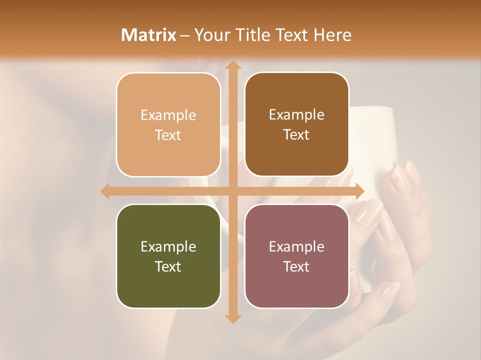 Holding Cup PowerPoint Template