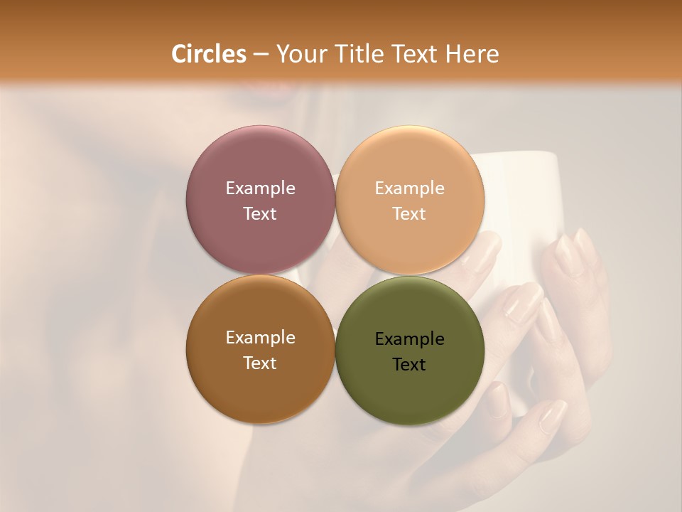 Holding Cup PowerPoint Template