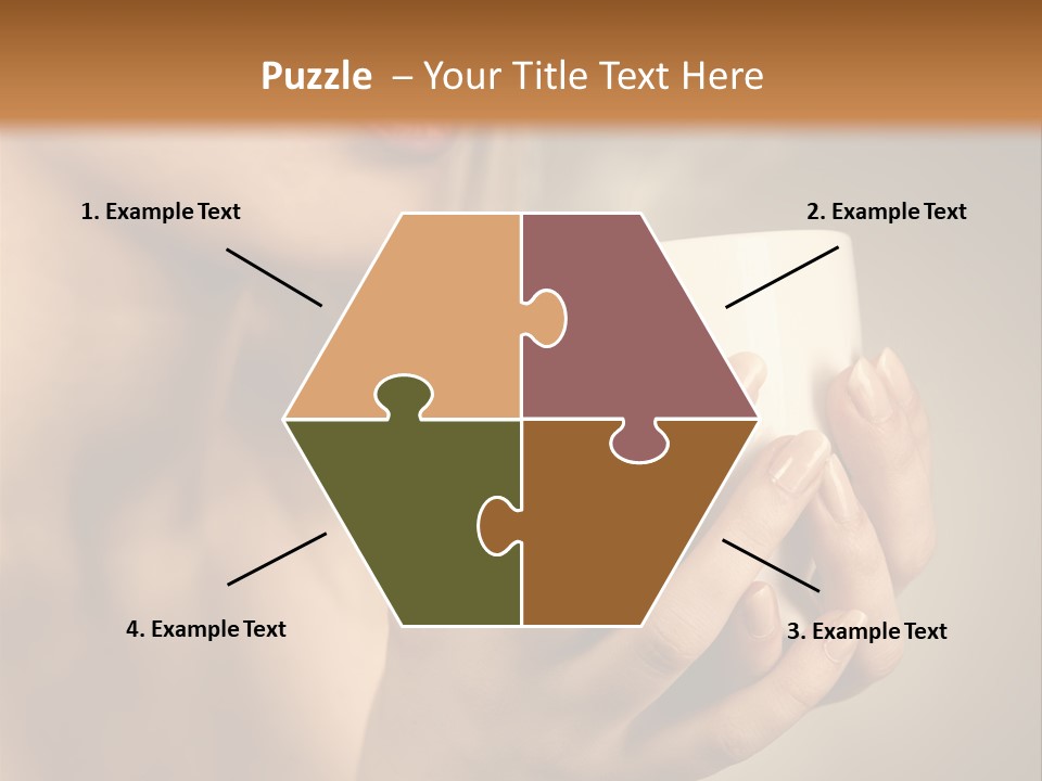 Holding Cup PowerPoint Template