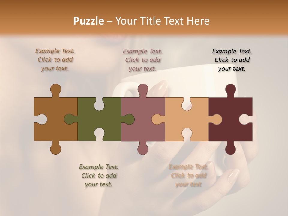 Holding Cup PowerPoint Template