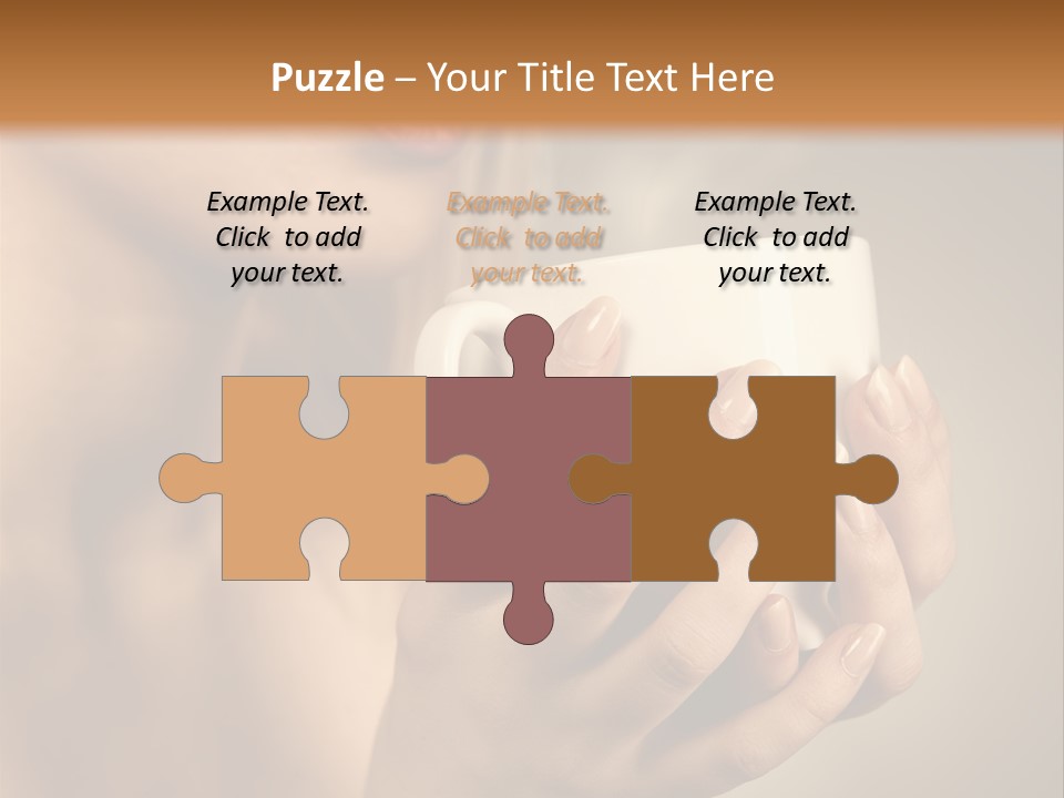 Holding Cup PowerPoint Template