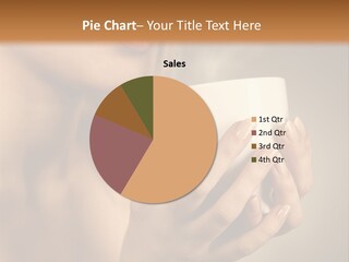 Holding Cup PowerPoint Template