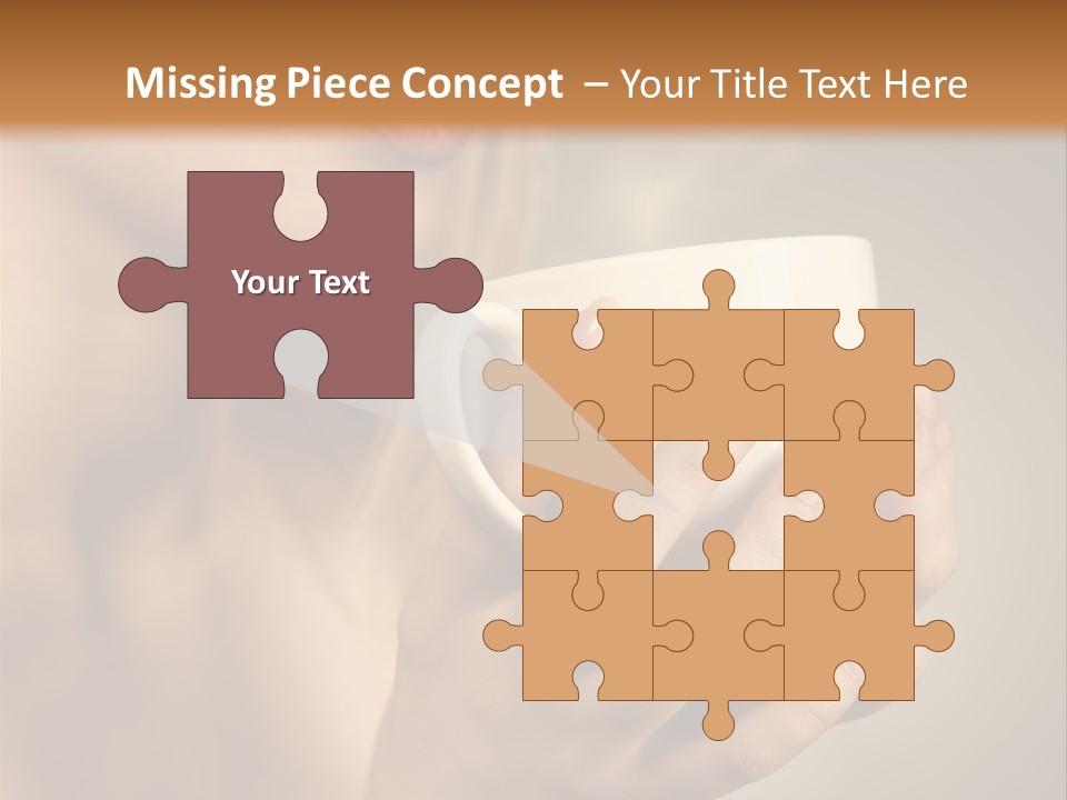 Holding Cup PowerPoint Template