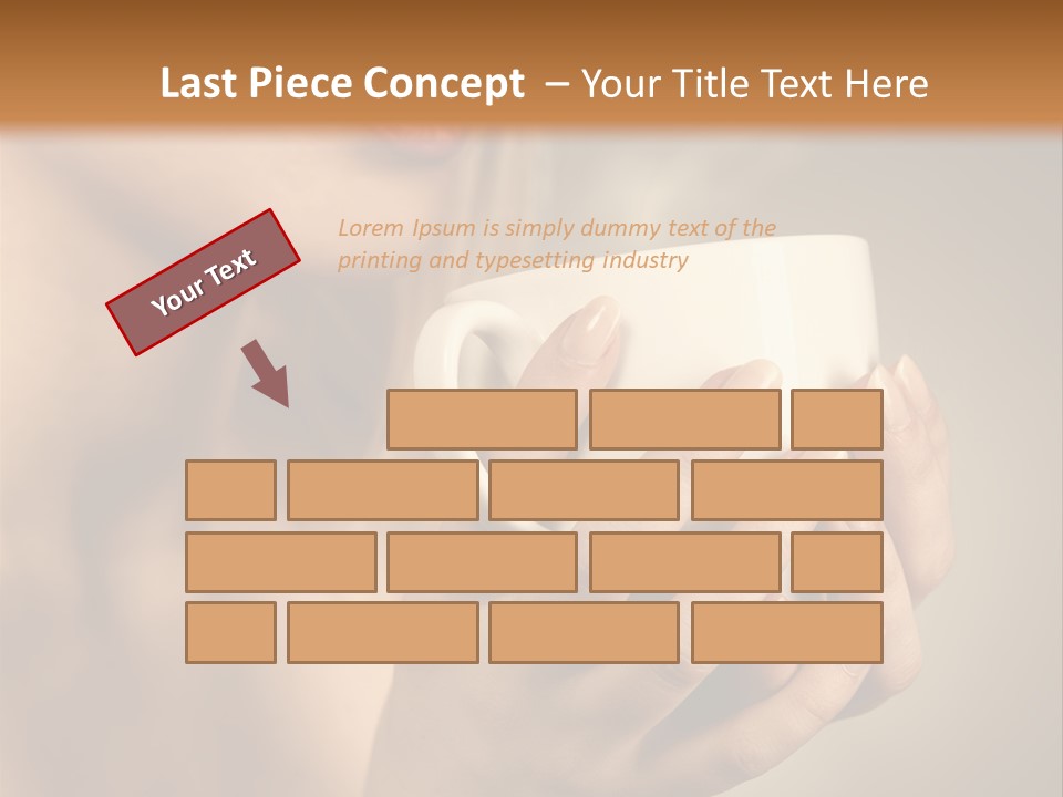 Holding Cup PowerPoint Template