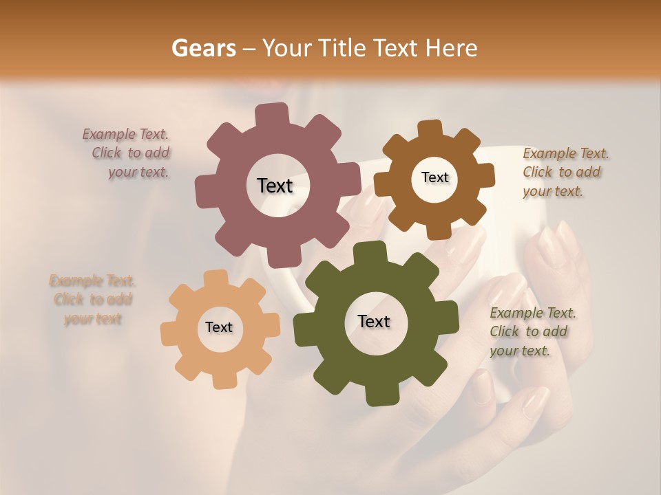 Holding Cup PowerPoint Template