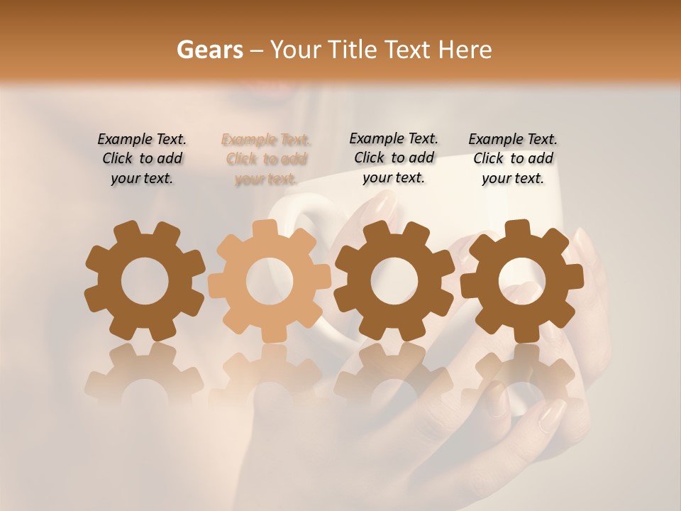 Holding Cup PowerPoint Template