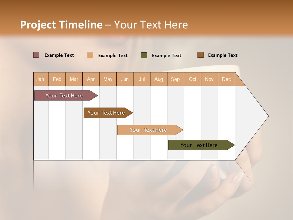 Holding Cup PowerPoint Template