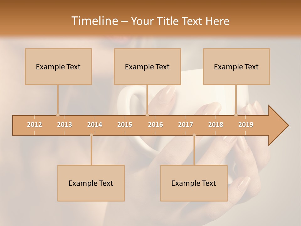Holding Cup PowerPoint Template