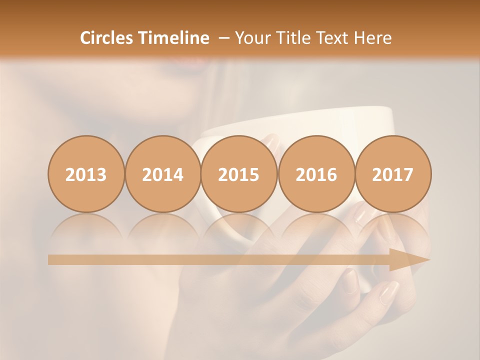 Holding Cup PowerPoint Template