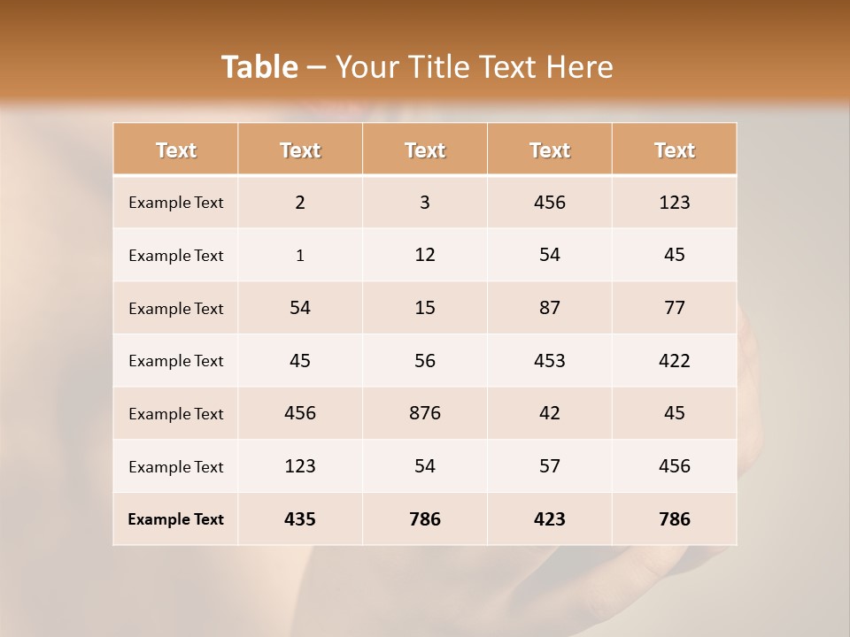 Holding Cup PowerPoint Template
