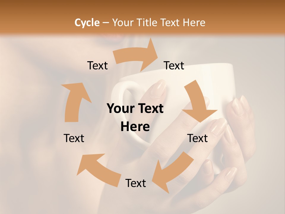 Holding Cup PowerPoint Template