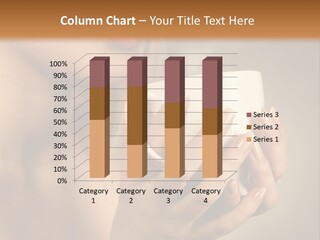 Holding Cup PowerPoint Template