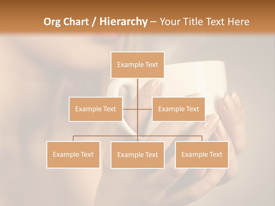 Holding Cup PowerPoint Template