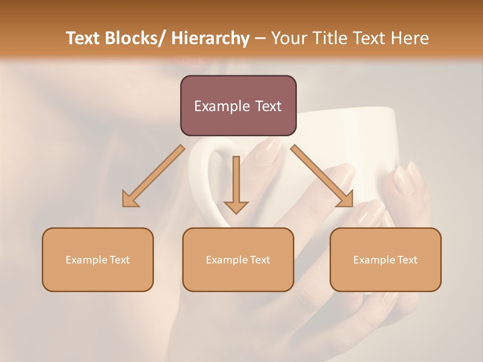 Holding Cup PowerPoint Template