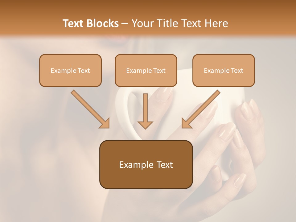 Holding Cup PowerPoint Template