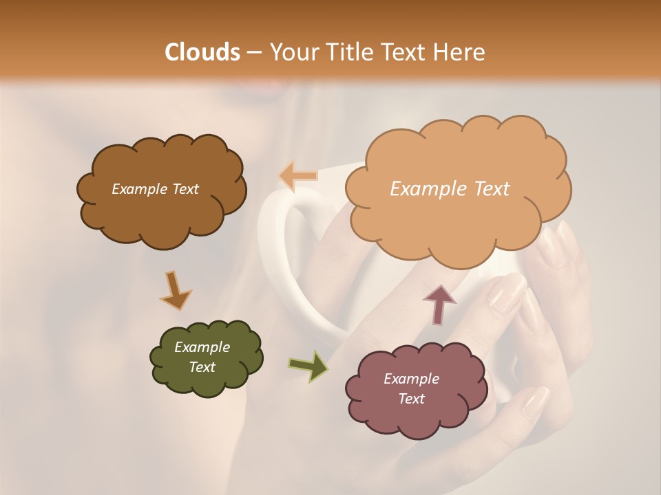 Holding Cup PowerPoint Template