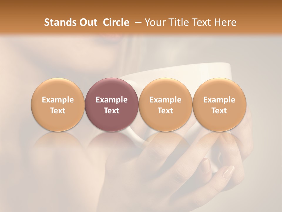 Holding Cup PowerPoint Template