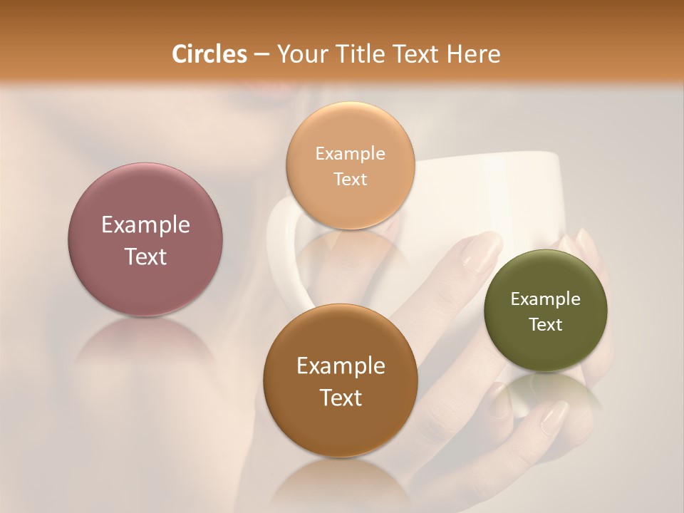 Holding Cup PowerPoint Template