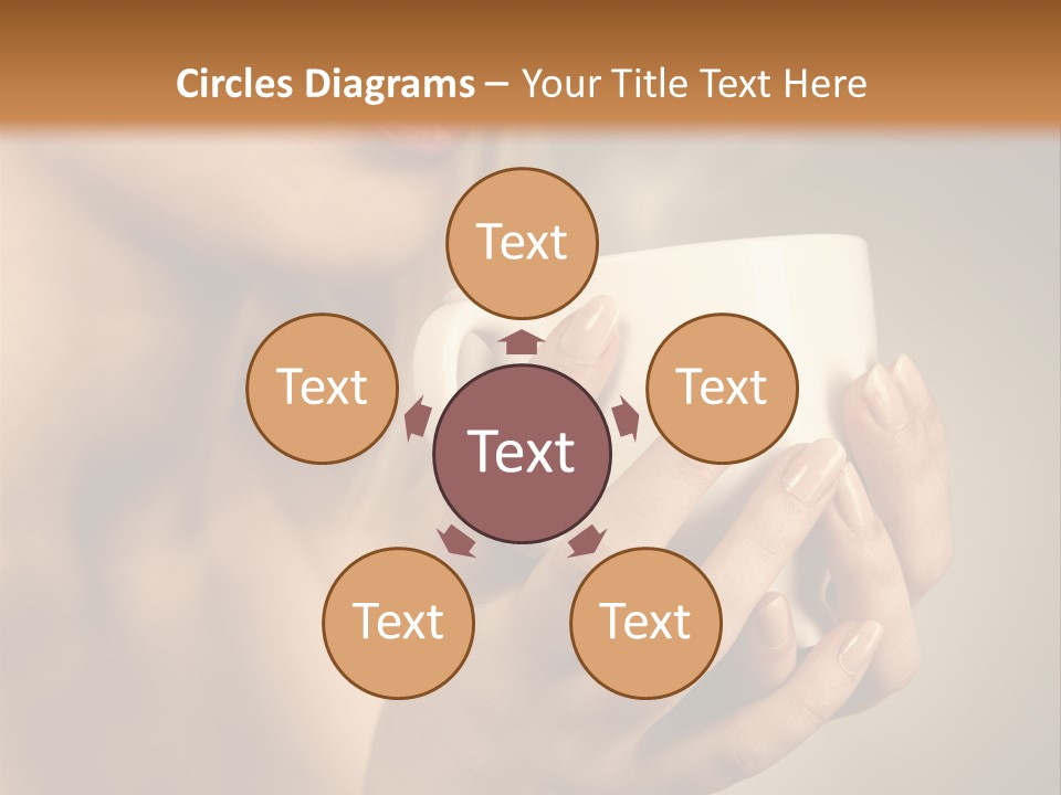 Holding Cup PowerPoint Template