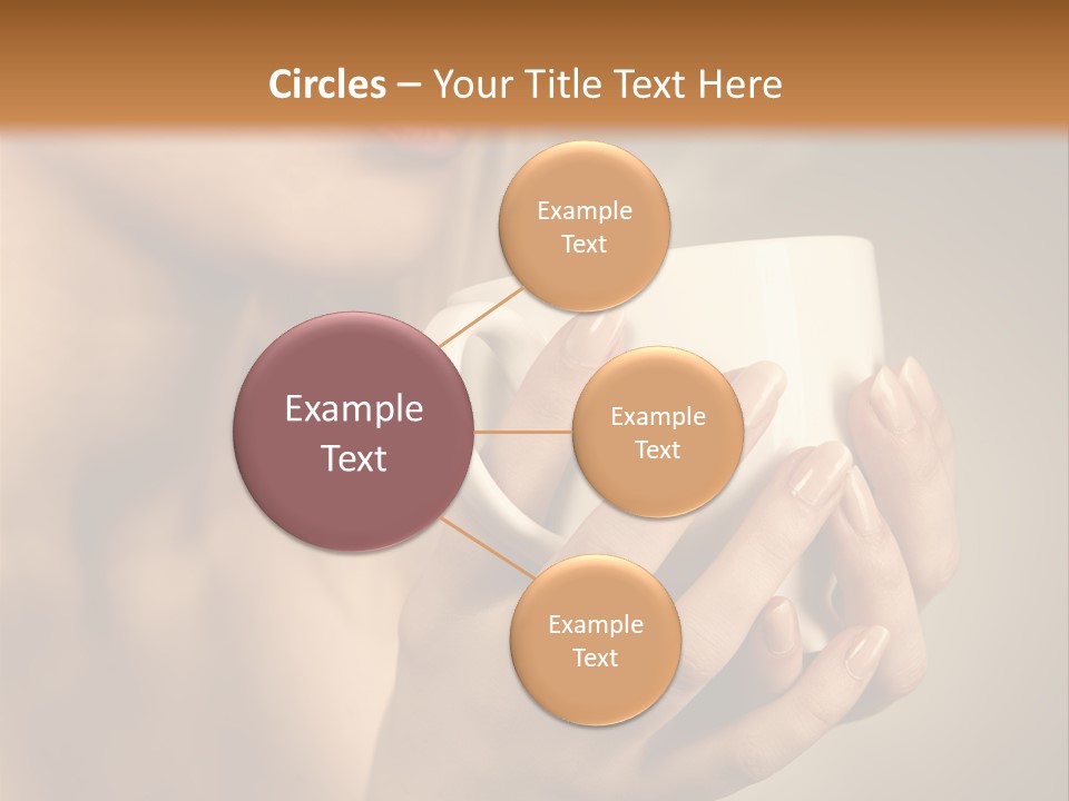 Holding Cup PowerPoint Template