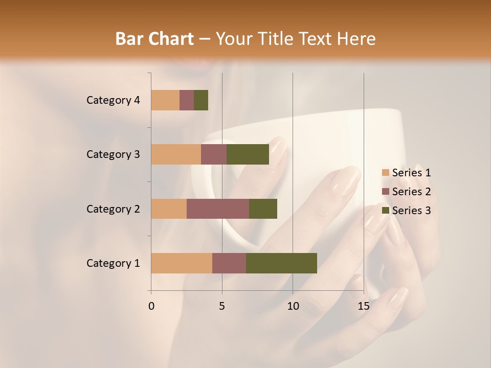 Holding Cup PowerPoint Template