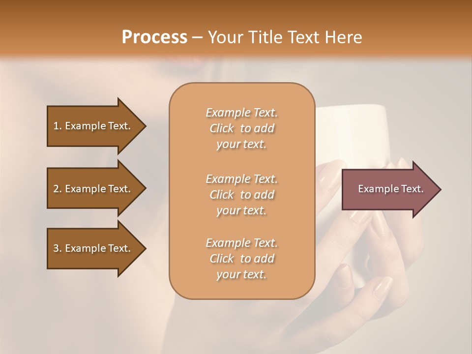 Holding Cup PowerPoint Template