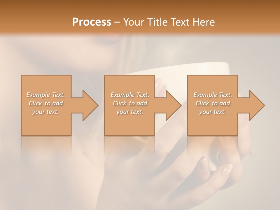 Holding Cup PowerPoint Template