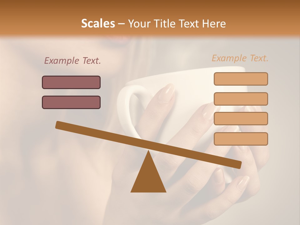 Holding Cup PowerPoint Template
