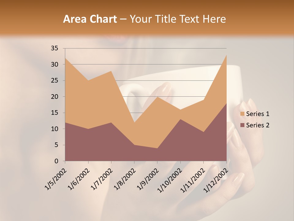 Holding Cup PowerPoint Template