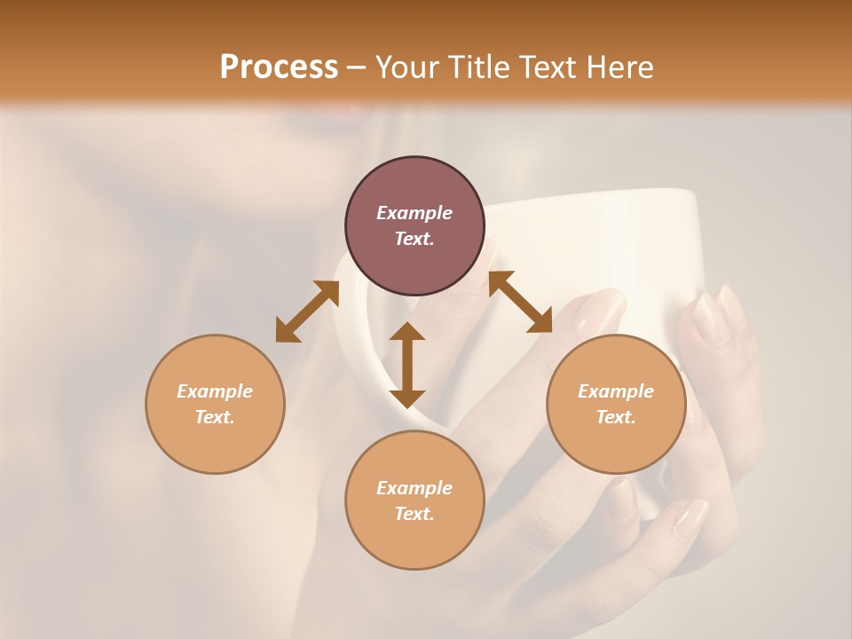 Holding Cup PowerPoint Template