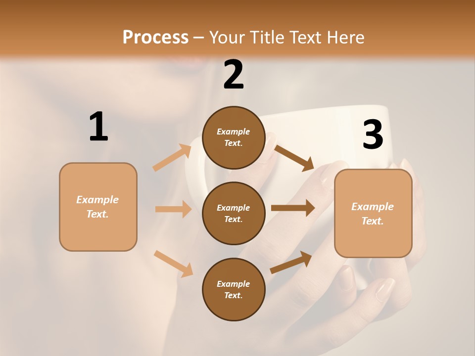Holding Cup PowerPoint Template