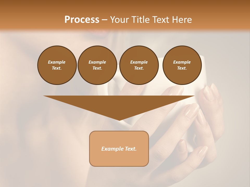 Holding Cup PowerPoint Template