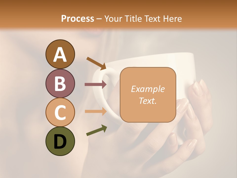 Holding Cup PowerPoint Template