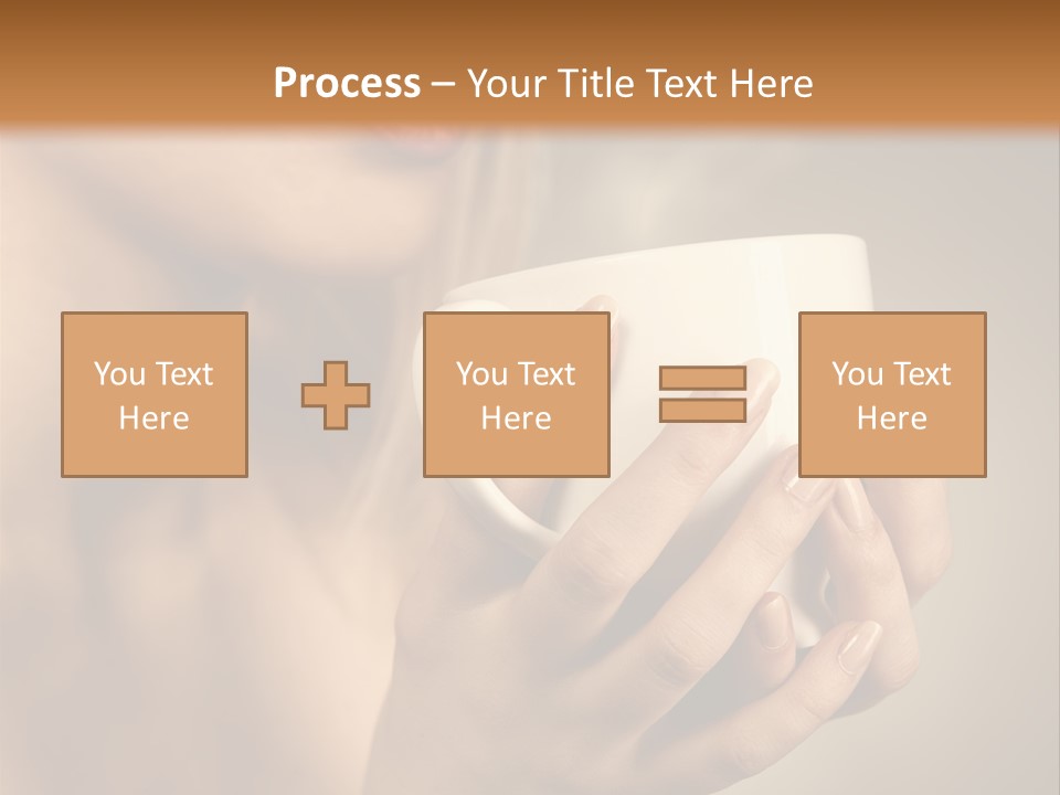 Holding Cup PowerPoint Template