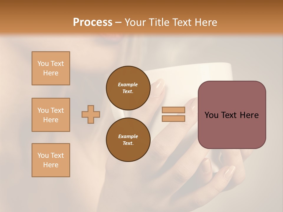 Holding Cup PowerPoint Template