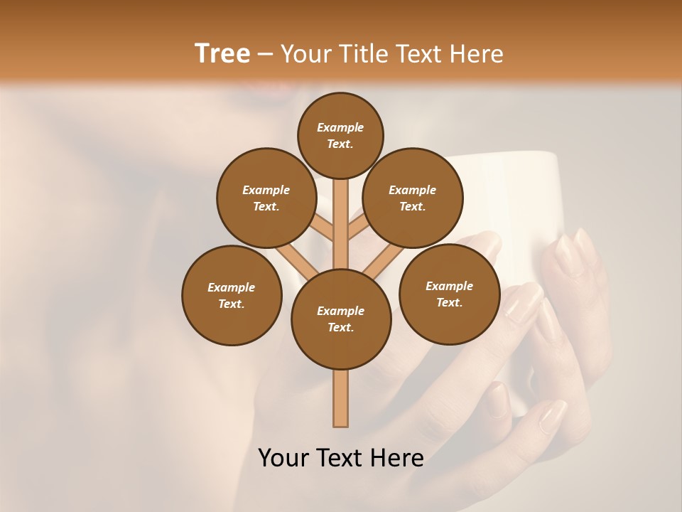 Holding Cup PowerPoint Template