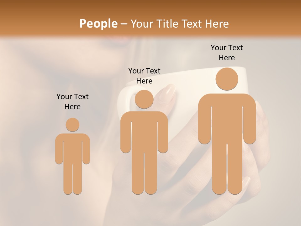 Holding Cup PowerPoint Template